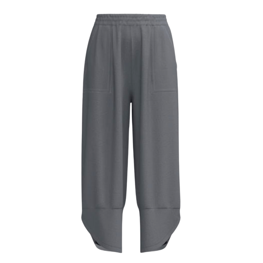 LuLaRoe Wendy Easy Barrel Pull-On Pant in Solid Light Heather Gray, alternate product view