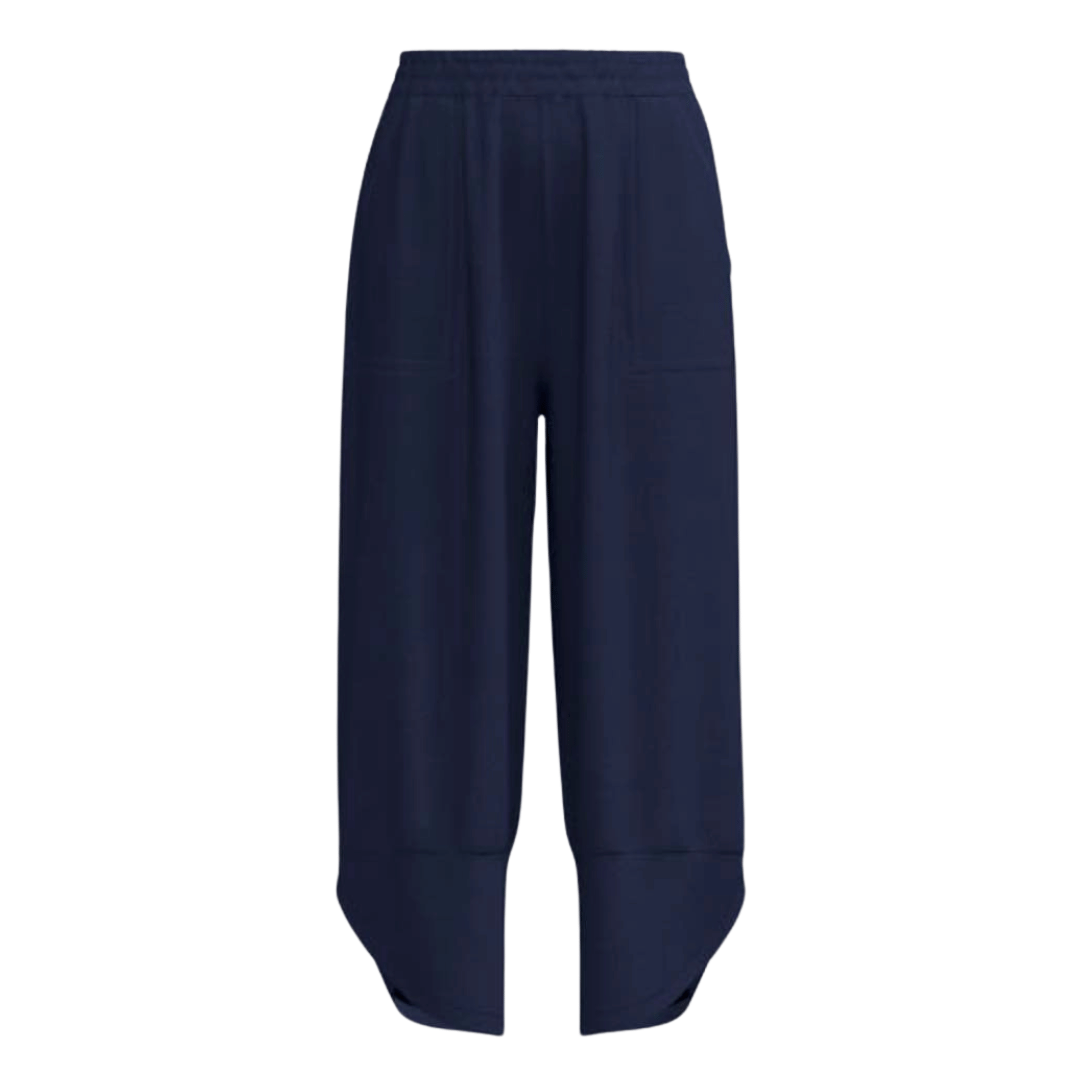 LuLaRoe Wendy Easy Barrel Pull-On Pant in Solid Navy Blue, alternate product view