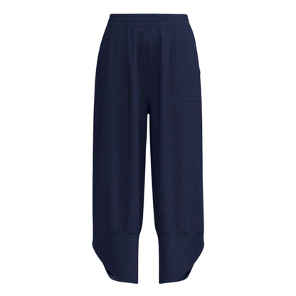 LuLaRoe Wendy Easy Barrel Pull-On Pant in Solid Navy Blue, alternate product view