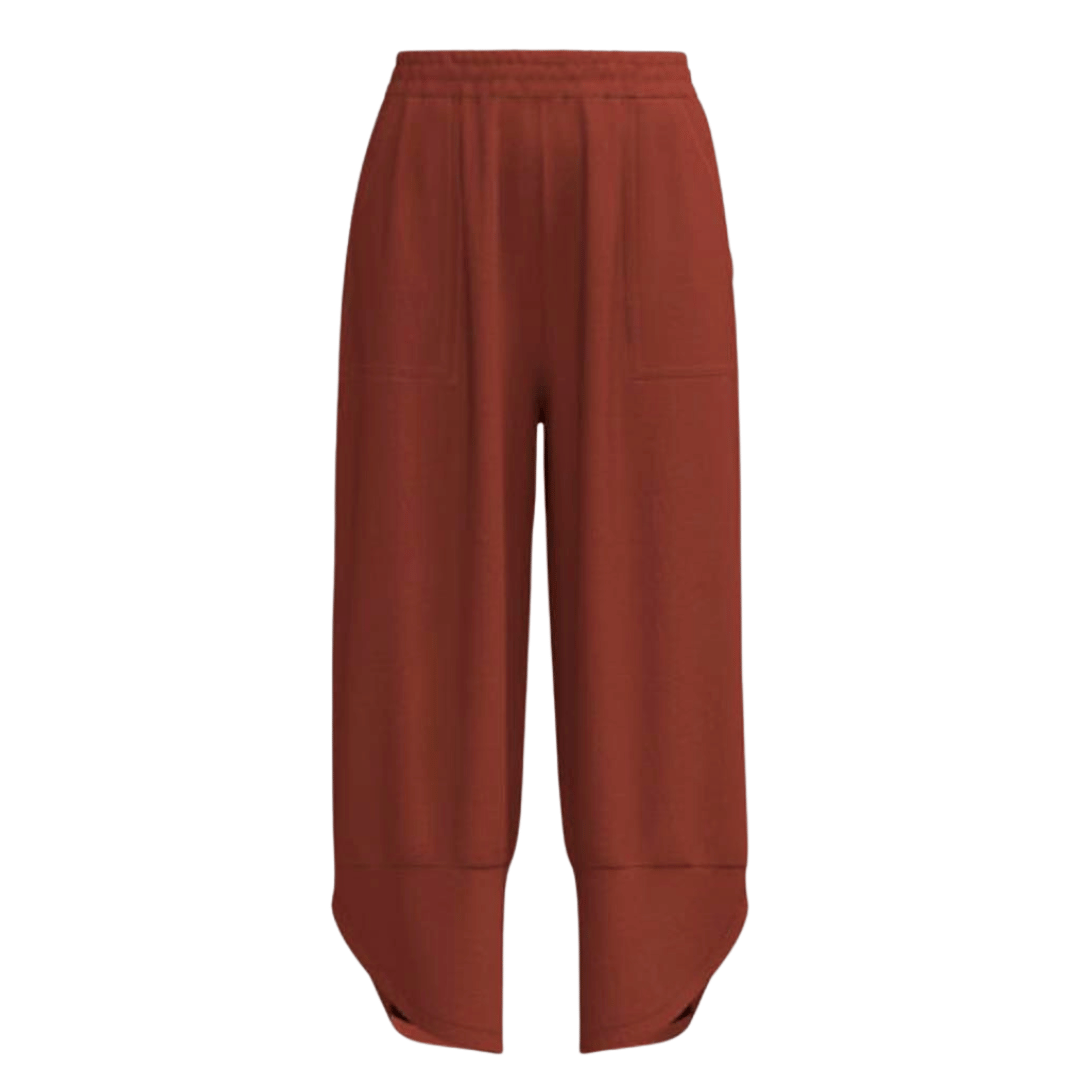 LuLaRoe Wendy Easy Barrel Pull-On Pant in Solid Rust Orange, alternate product view