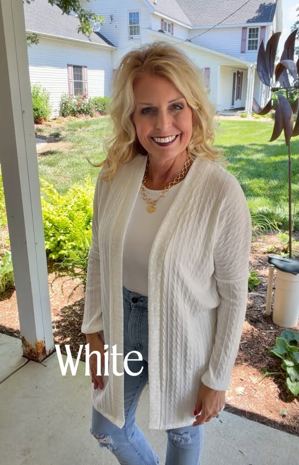 LuLaRoe Connie Lightweight Overlay - Solid White
