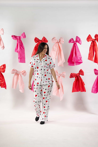 LuLaRoe LuLaRoe Valentine Serene Set - Paws & Petals Romance 